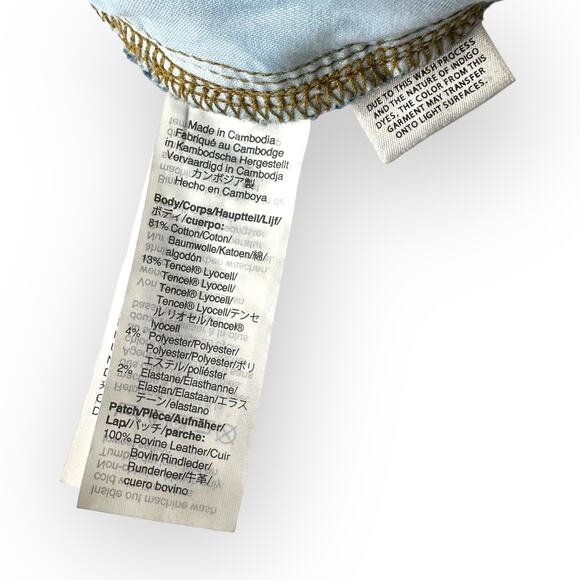 Madewell 9" Mid-Rise Skinny Crop Jean Button Front 27 Medium Wash Tencel AJ173 - Picture 10 of 13